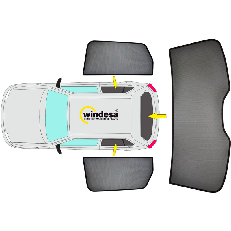 SunClip Zicht- & Zonwering  BMW 1-Serie F20 5-deurs 2011-2019