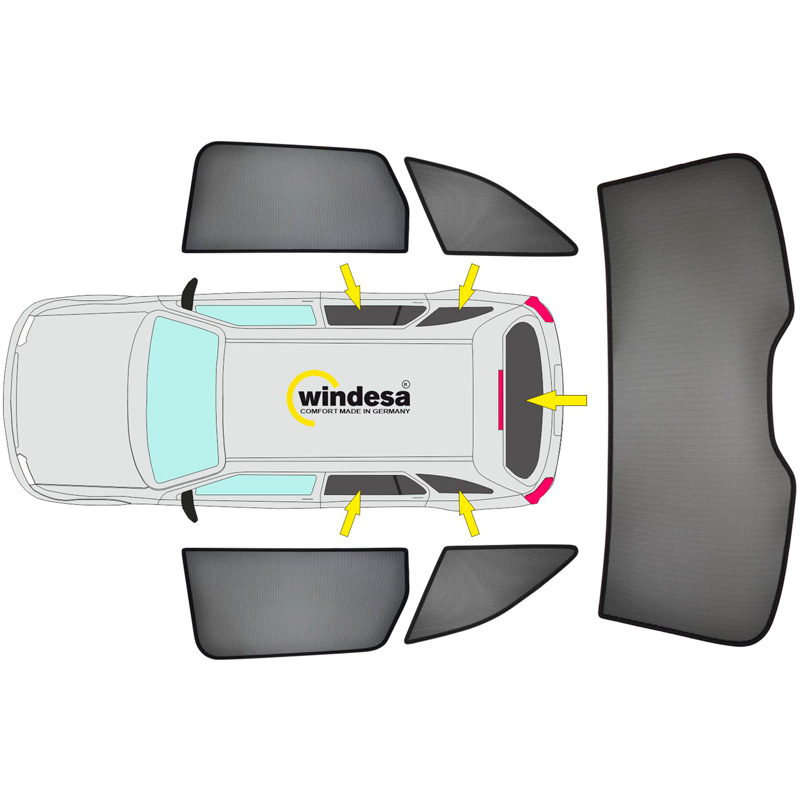 SunClip Zicht- & Zonwering  Mazda CX-60 (KH) 2022-