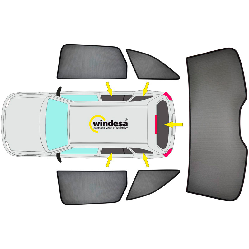 SunClip Zicht- & Zonwering  Volvo XC60 II 2017-